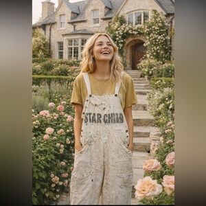 RARE HTF Magnolia Pearl STAR CHILD Overalls